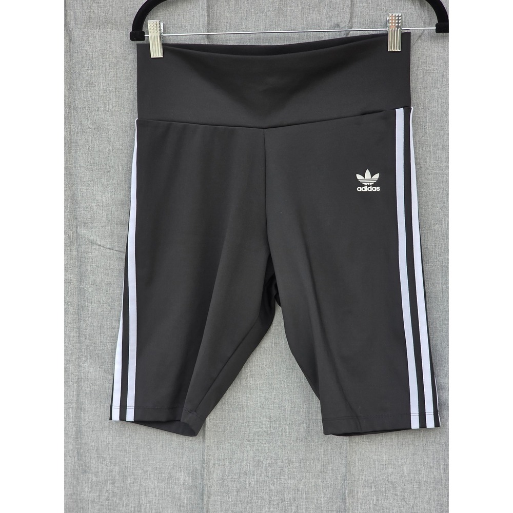 Adidas Originals Primeblue Biker Shorts Black White Stripes GN2842  M
